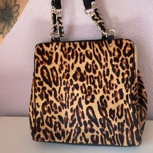 Fun Kate Spade leopard fur style purse!